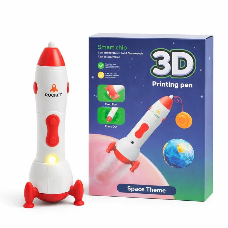 قلم طراحی سه بعدی طرح موشک مدل Rocket